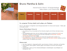 Tablet Screenshot of mentha-platten.ch